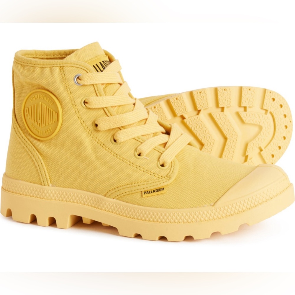 NWT Palladium Big Girls Pampa Hi V Canvas Sneaker Boots